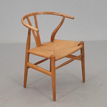 KARMSTOL, "Y-stolen", Hans J Wegner, Carl Hansen & Son, Odense, brännmärkt, 1950/60-tal.