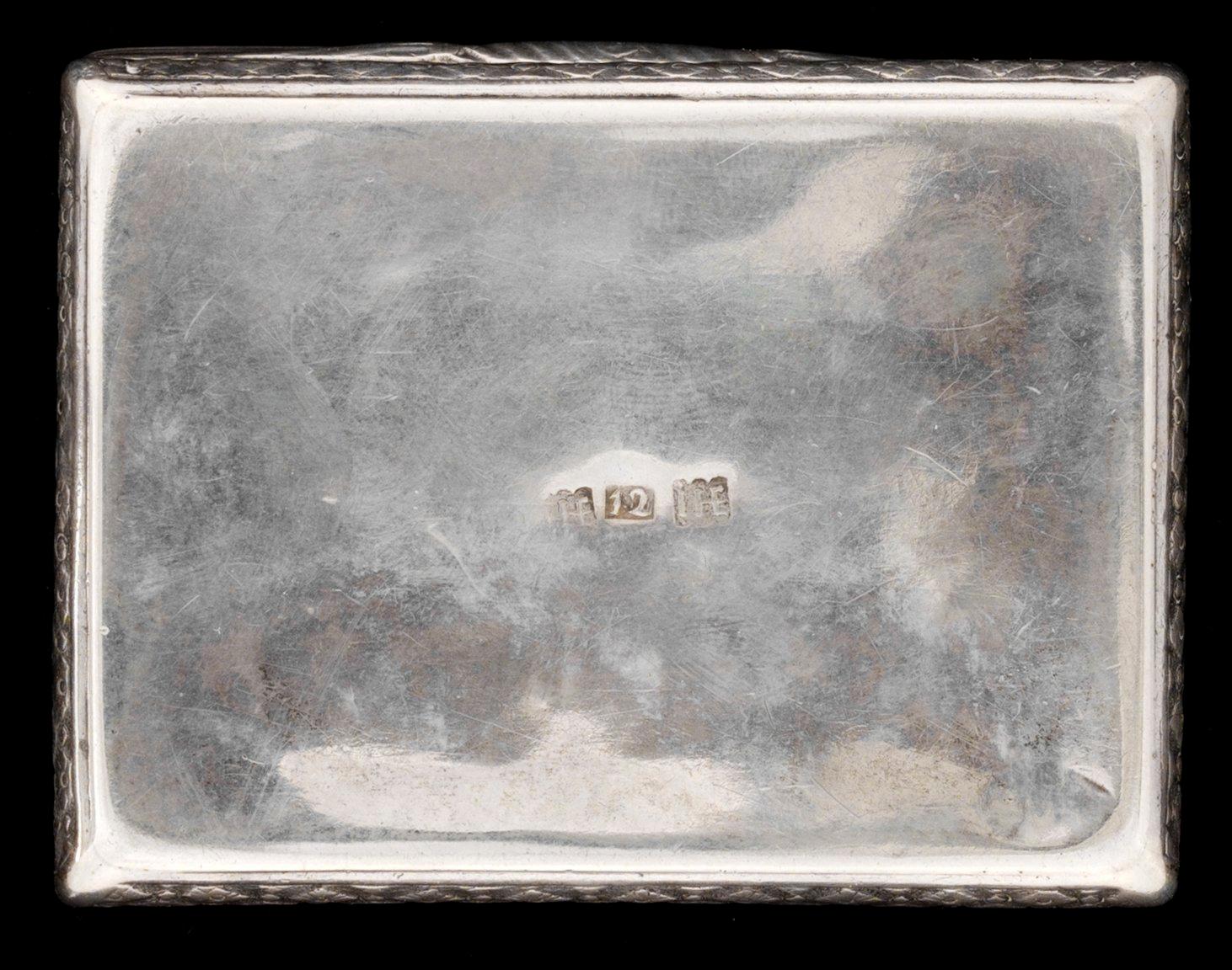 SNUSDOSA, utländska stämplar, 1700-talets slut.