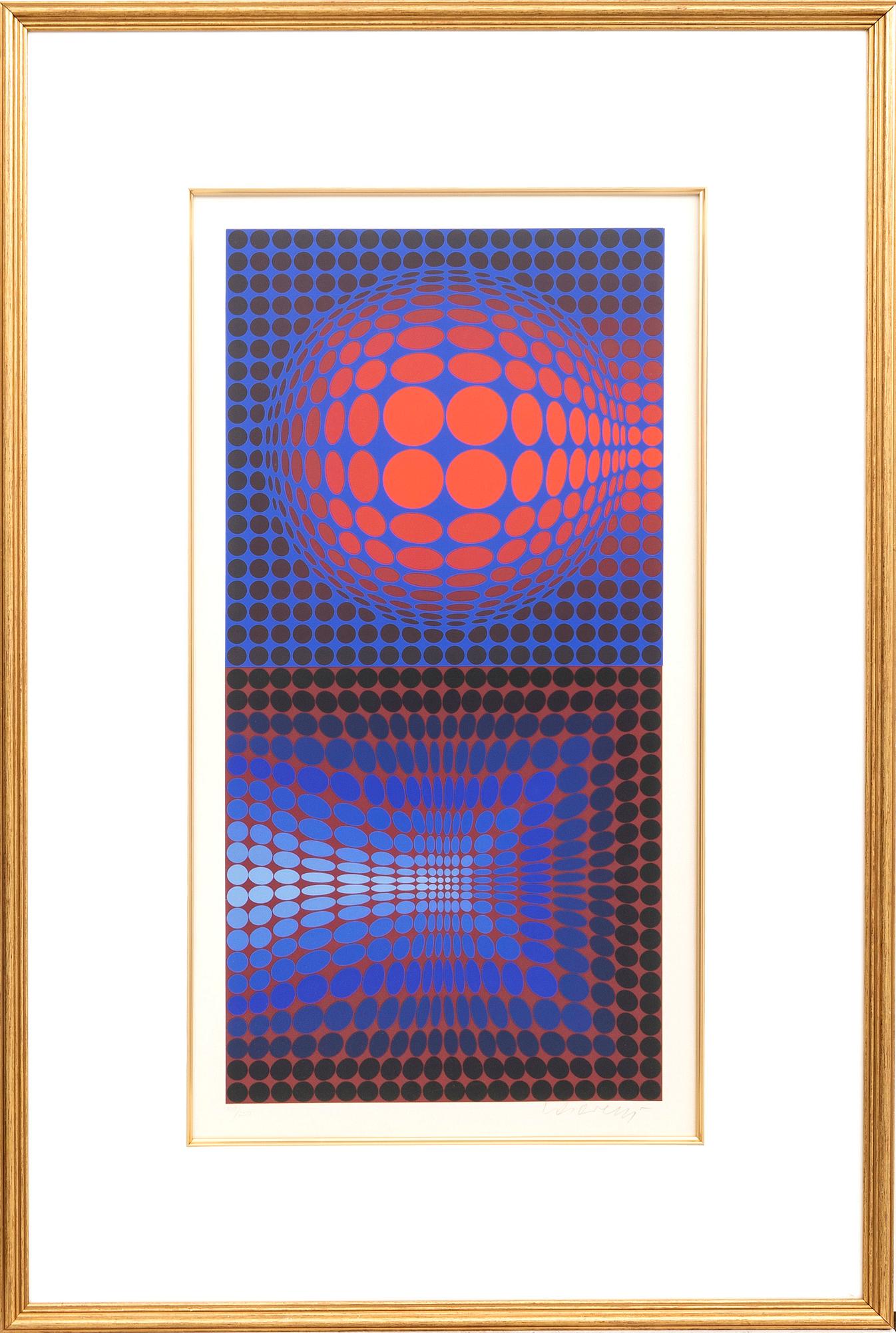 Victor Vasarely, serigraph signed and numbered 109/250.