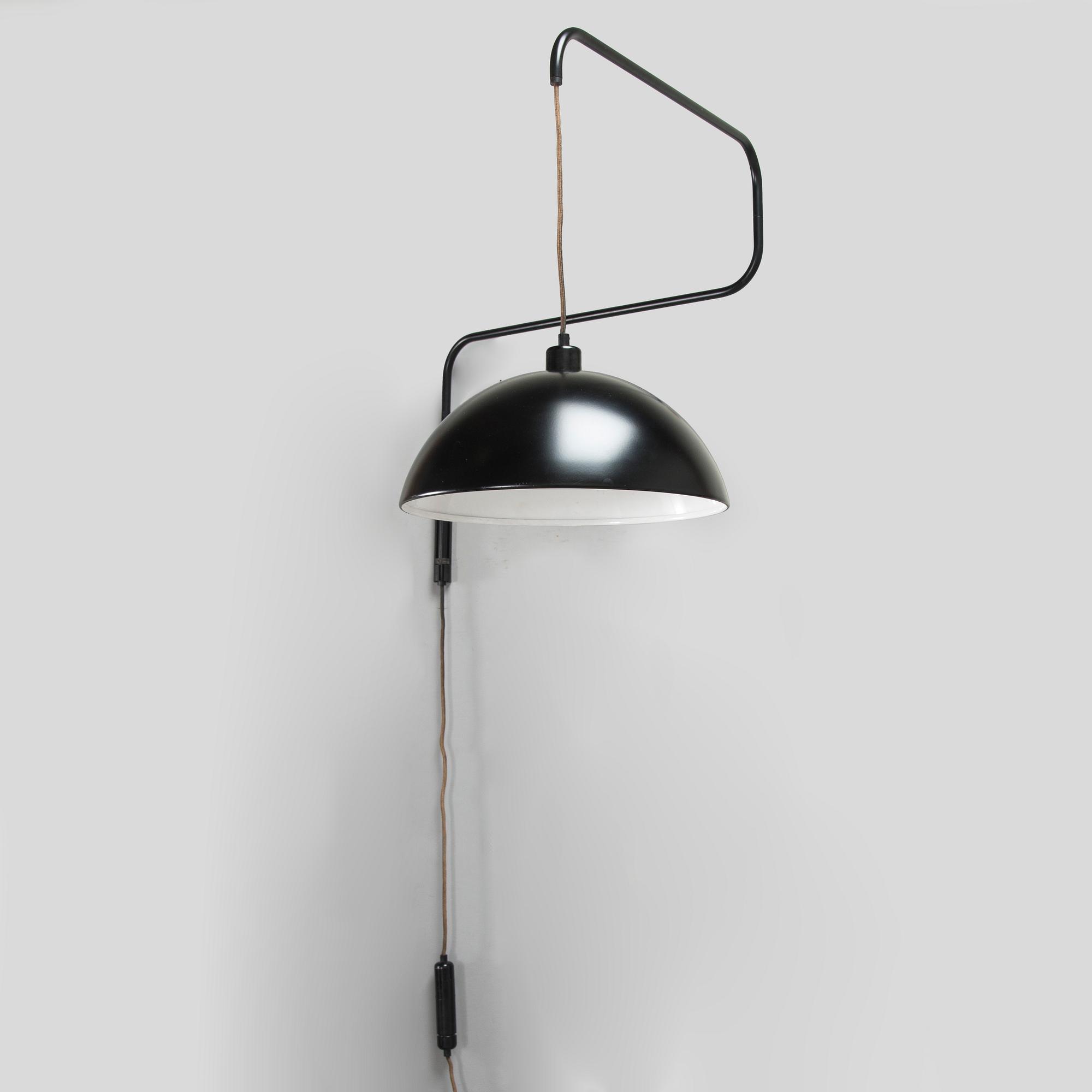 Elio Martinelli, vägglampa, för Martinelli Luce, Italien 1960-tal.