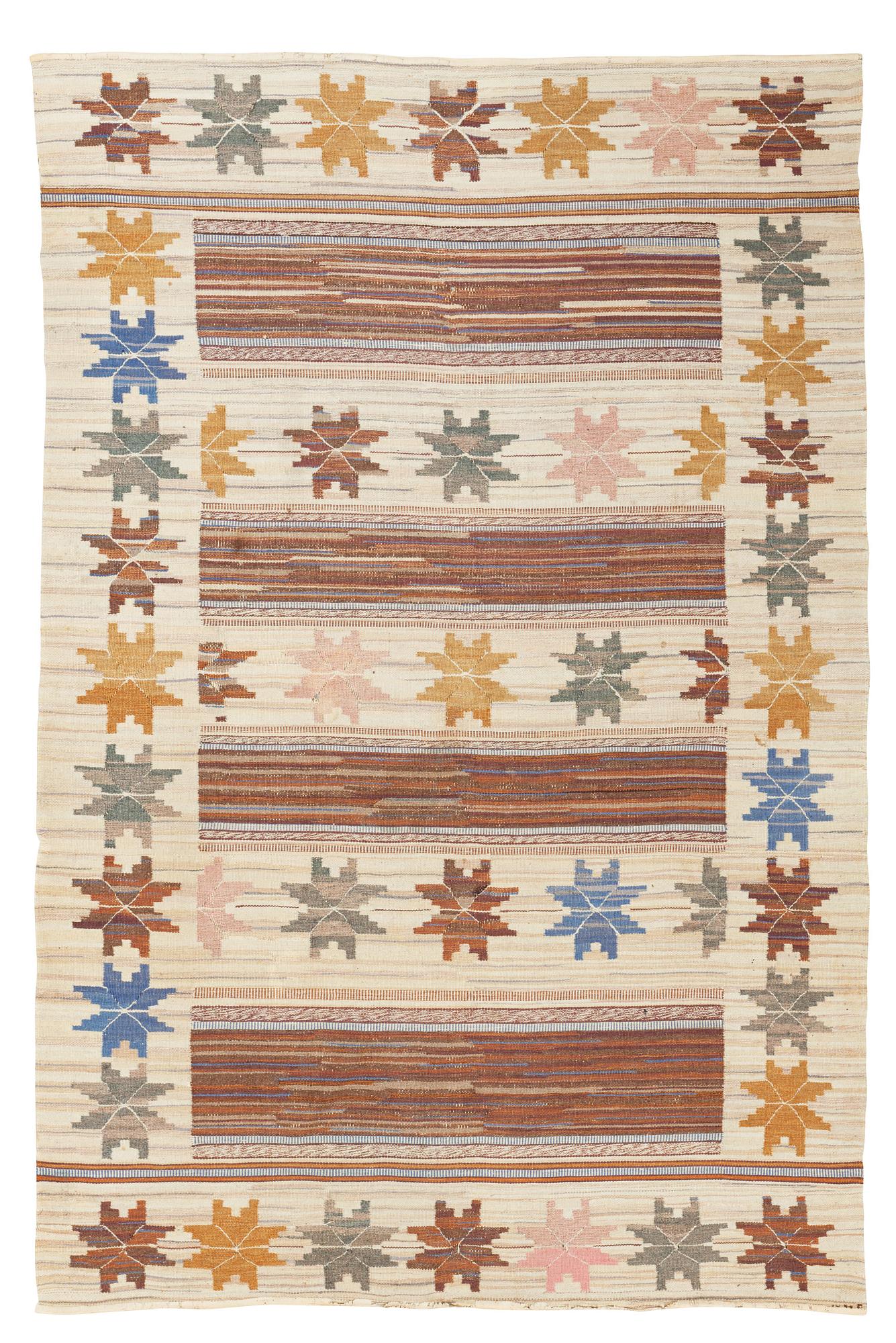 MATTA. "Höstmattan" - tidig variant. Rölakan. 303,5 x 200 cm. Signerad MMF.