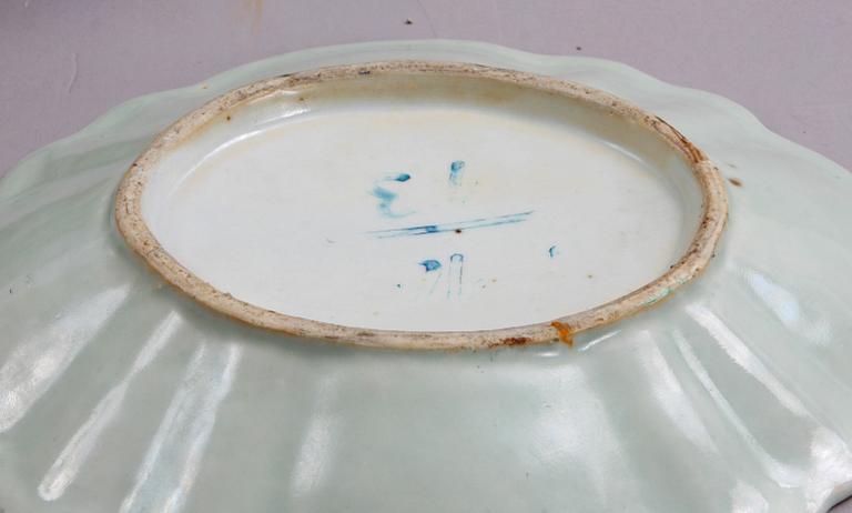 TALLRIKAR o SKÅLFAT, 7 delar. Porslin, Kina Kanton. 1800-talets mitt.