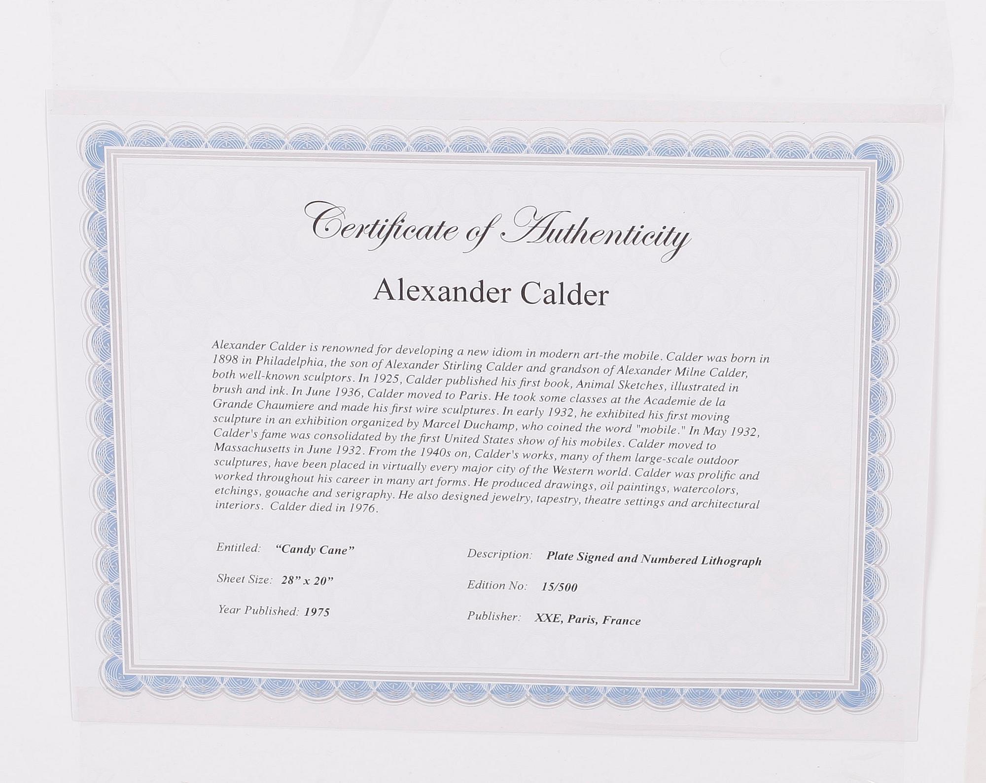 ALEXANDER CALDER, efter, färglitografi. Signerad i plåten. Numr 50/500.