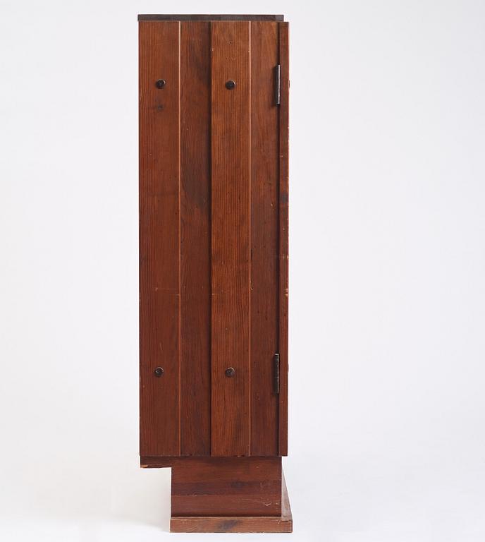 Axel Einar Hjorth, a stained pine 'Lovö' cabinet, Nordiska Kompaniet, Sweden 1930s.