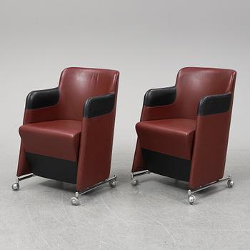 BÖRGE LINDAU & BO LINDEKRANTZ, a pair of 'Solo' easy chairs, Lammhults, 2000.