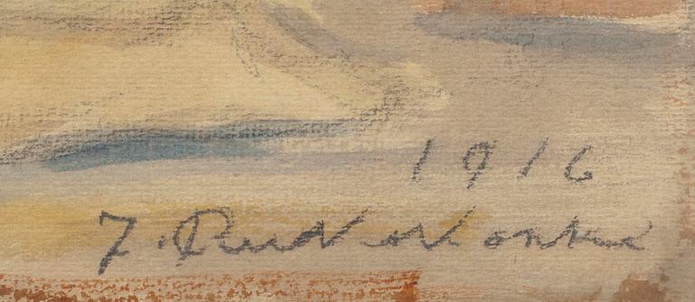 JALMARI RUOKOKOSKI (FINLAND), akvarell, sign. och dat. 1916.