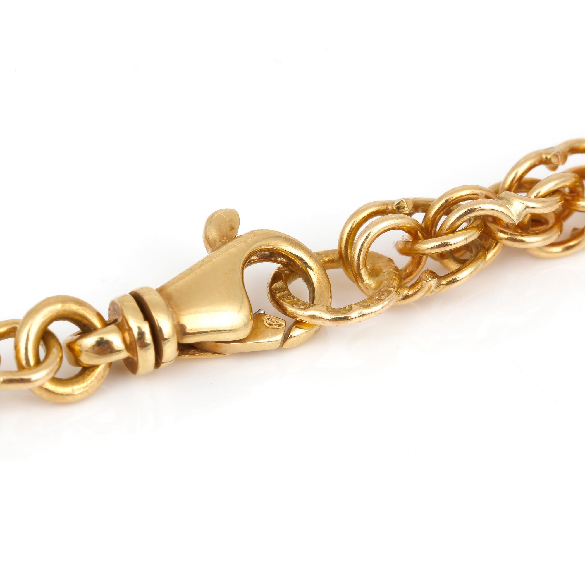 COLLIER, 18 k guld. Vikt ca 37 g.