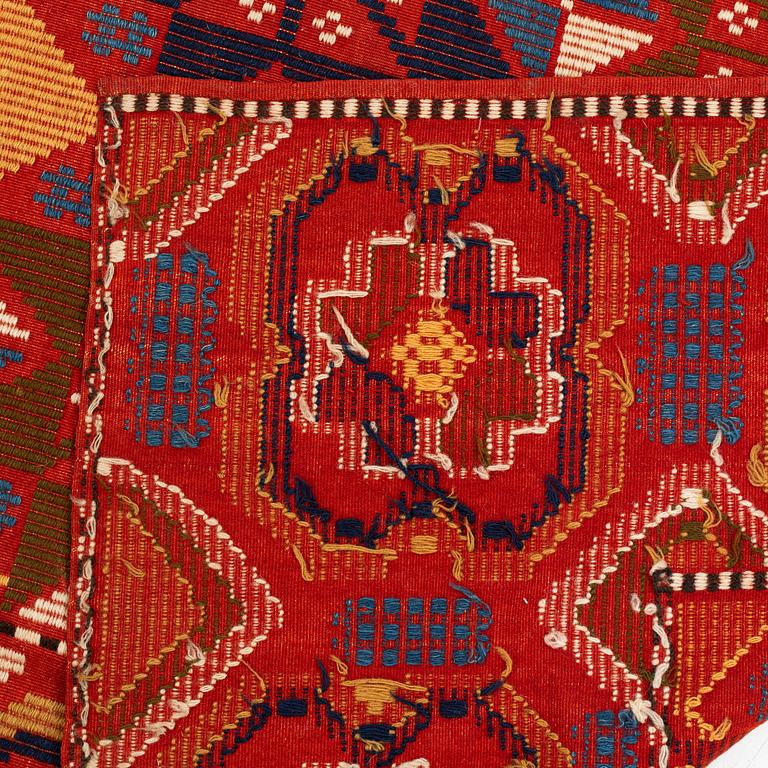 Textile, plain weave, 2 lengths, first half of the 20th century. 195 x 60 each.