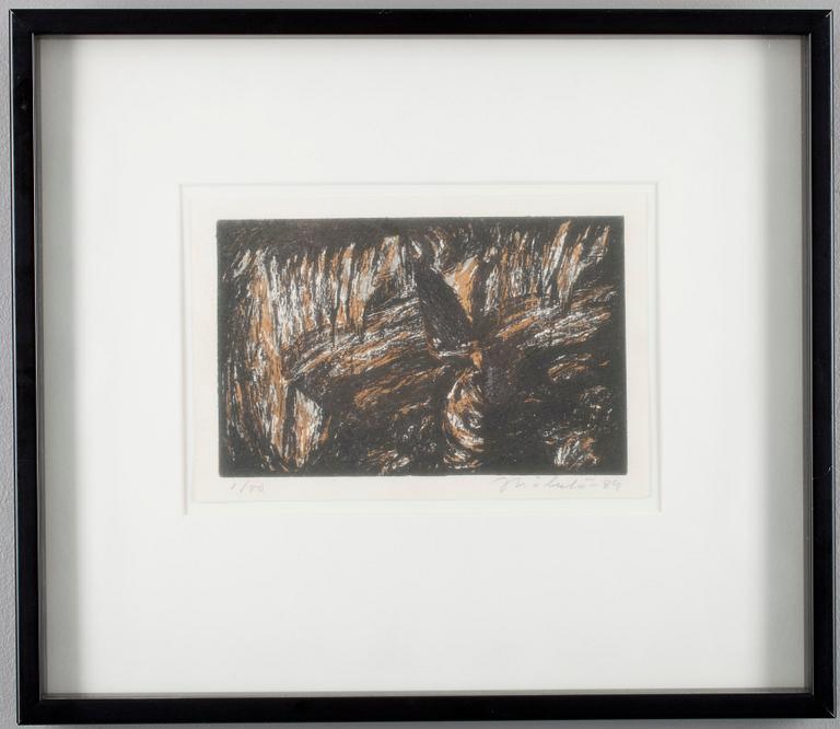 JUKKA MÄKELÄ, etsningar, 2 st, signerad och daterad -84, numrerad 1/50.