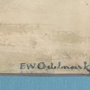 FRANS WILHELM ODELMARK, watercolour, signed.