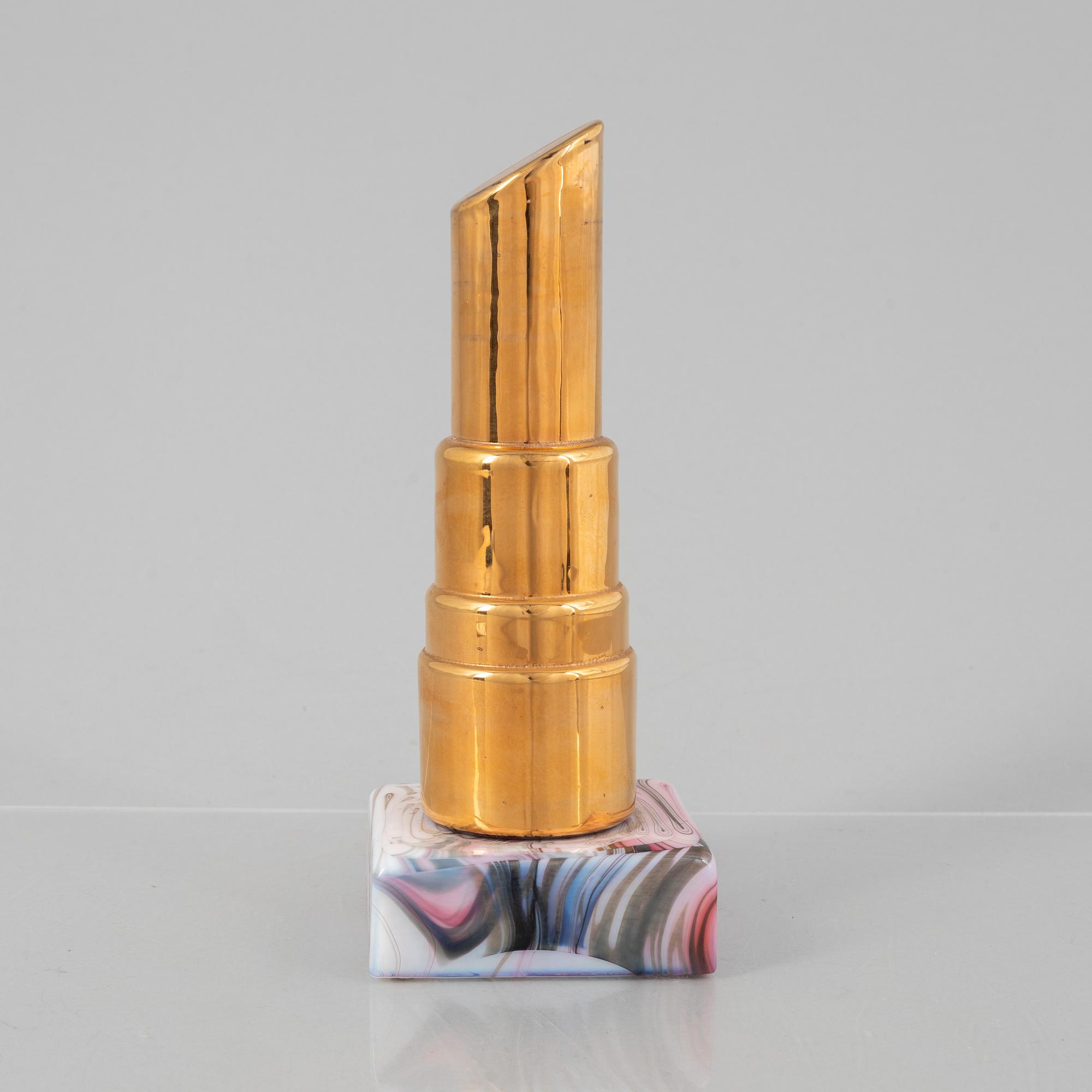 Åsa Jungnelius, skulptur, glas, "Make Up", Kosta Boda.