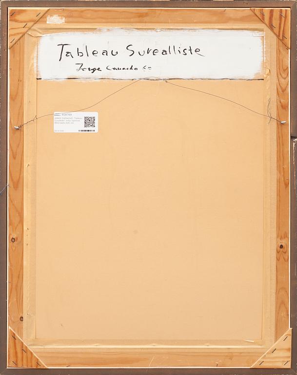 JORGE CAMACHO, "Tableau Surealliste", pastellkrita, signerad, 1900-talets mitt.