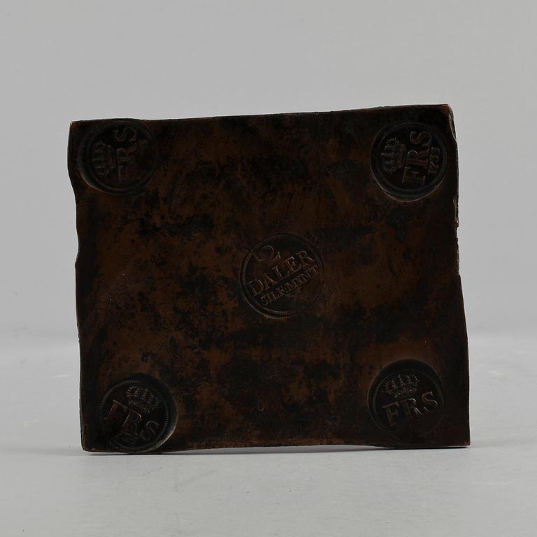 KOPPARMYNT 2 Daler. Fredrik I monogram, 1733.