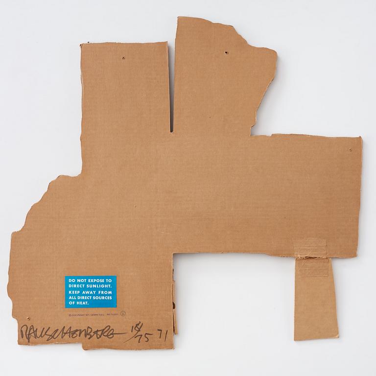 Robert Rauschenberg, Cardbird VI from: "Cardbird series".
