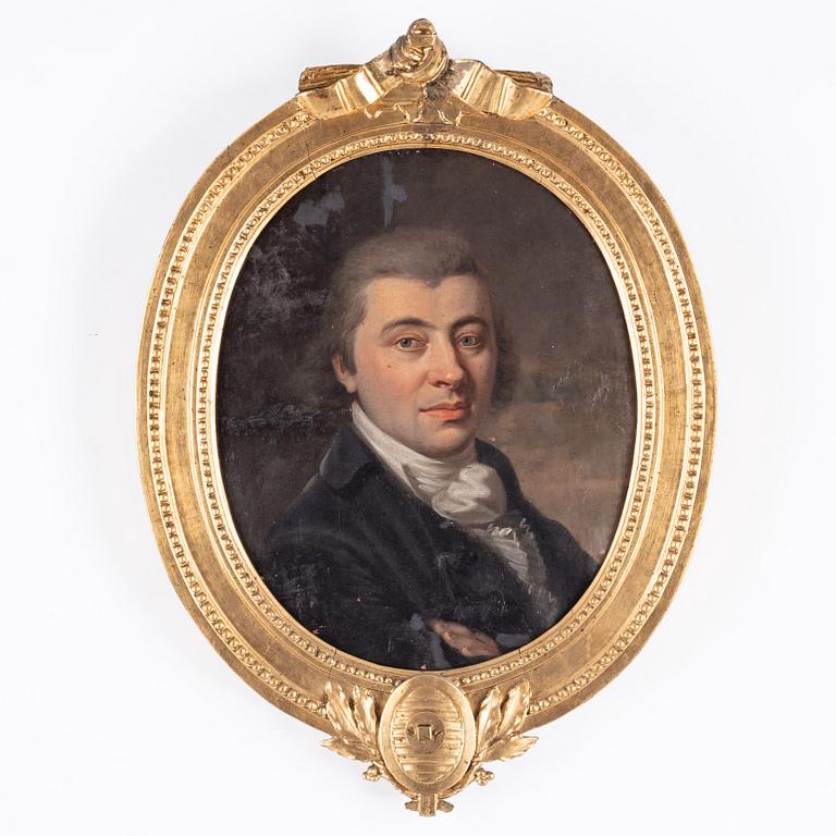 Unknown artist, 18th Century, oil on canvas. With a gustavian frame.