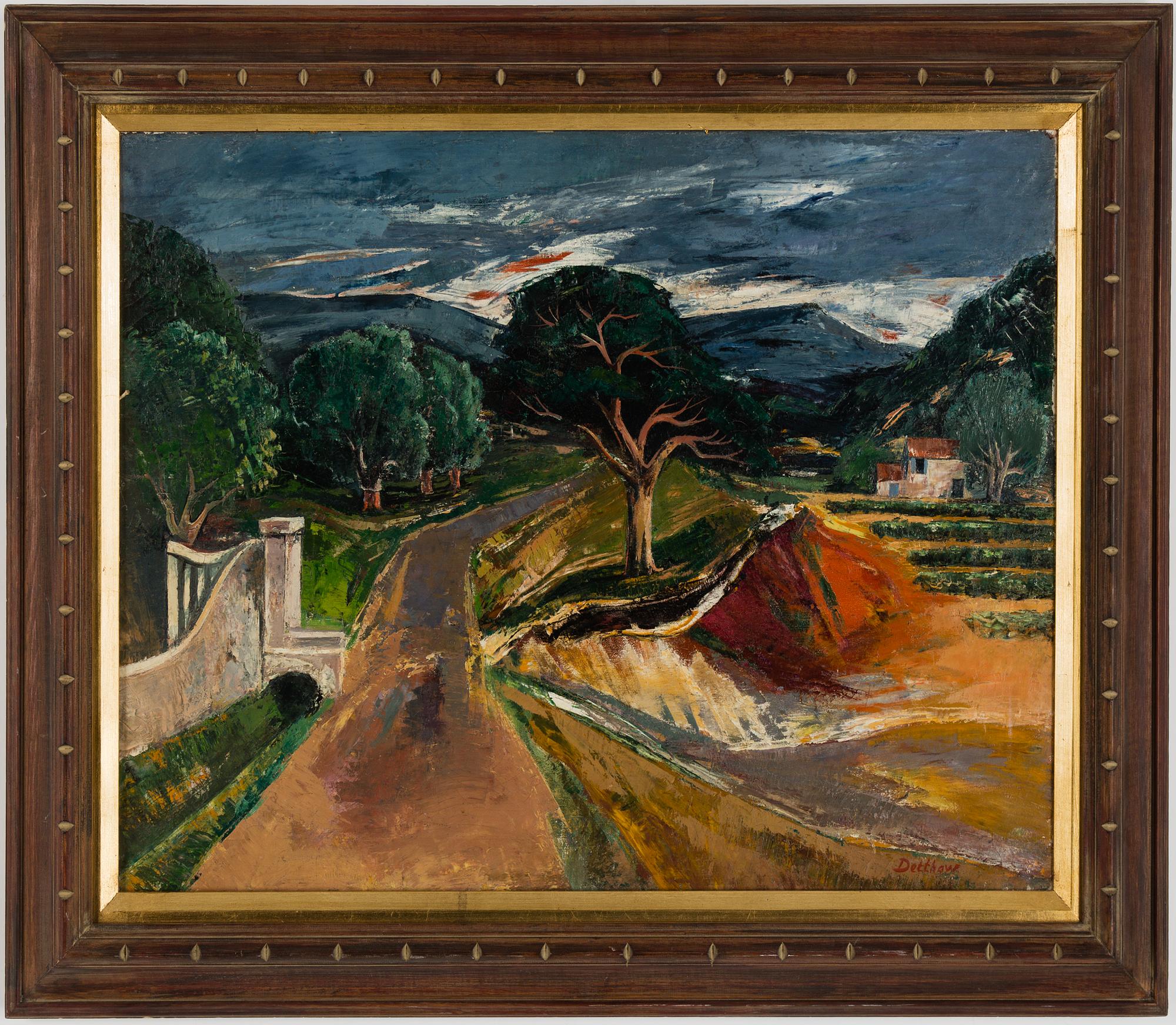 ERIC DETTHOW, oil on canvas, signed.