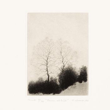 Gunnar Norrman, Drypoint etchings, 8, signed and numbered.
