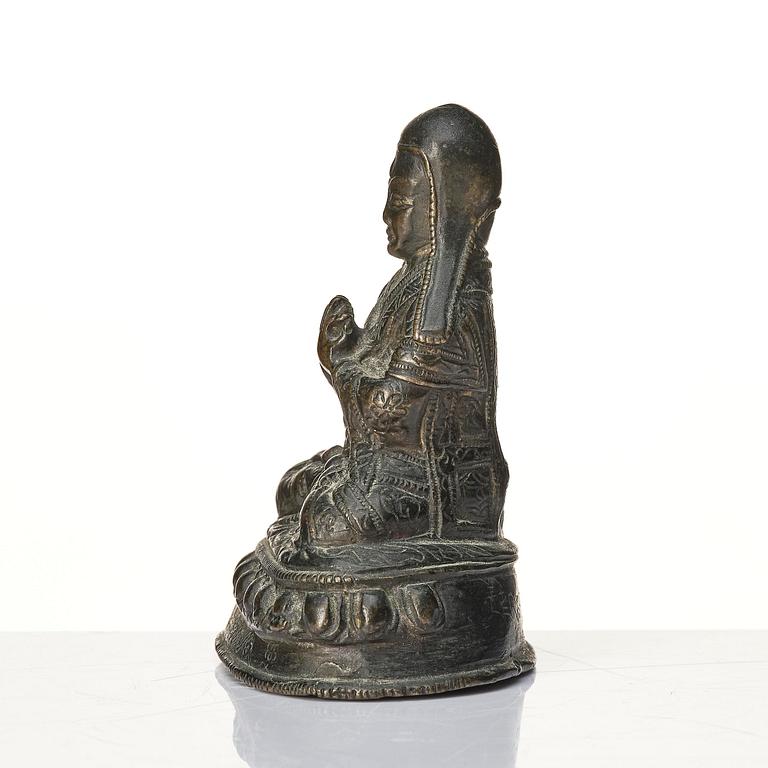 Lama, brons. Tibet, 17/1800-tal.
