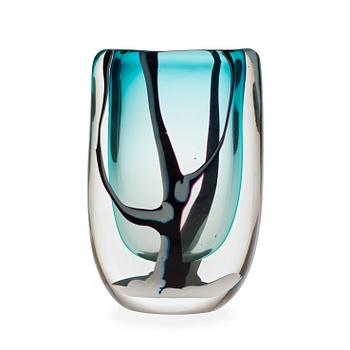 410. A Vicke Lindstrand 'Winter' glass vase, Kosta, Sweden 1950's.