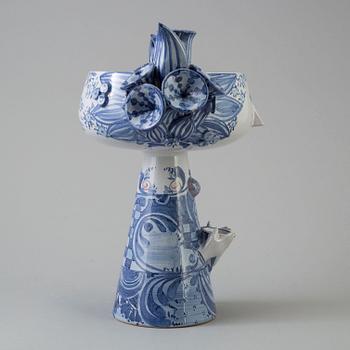 BJÖRN WIINBLAD, A Danish ceramic centrepiece by Björn Winblad dated  -90.