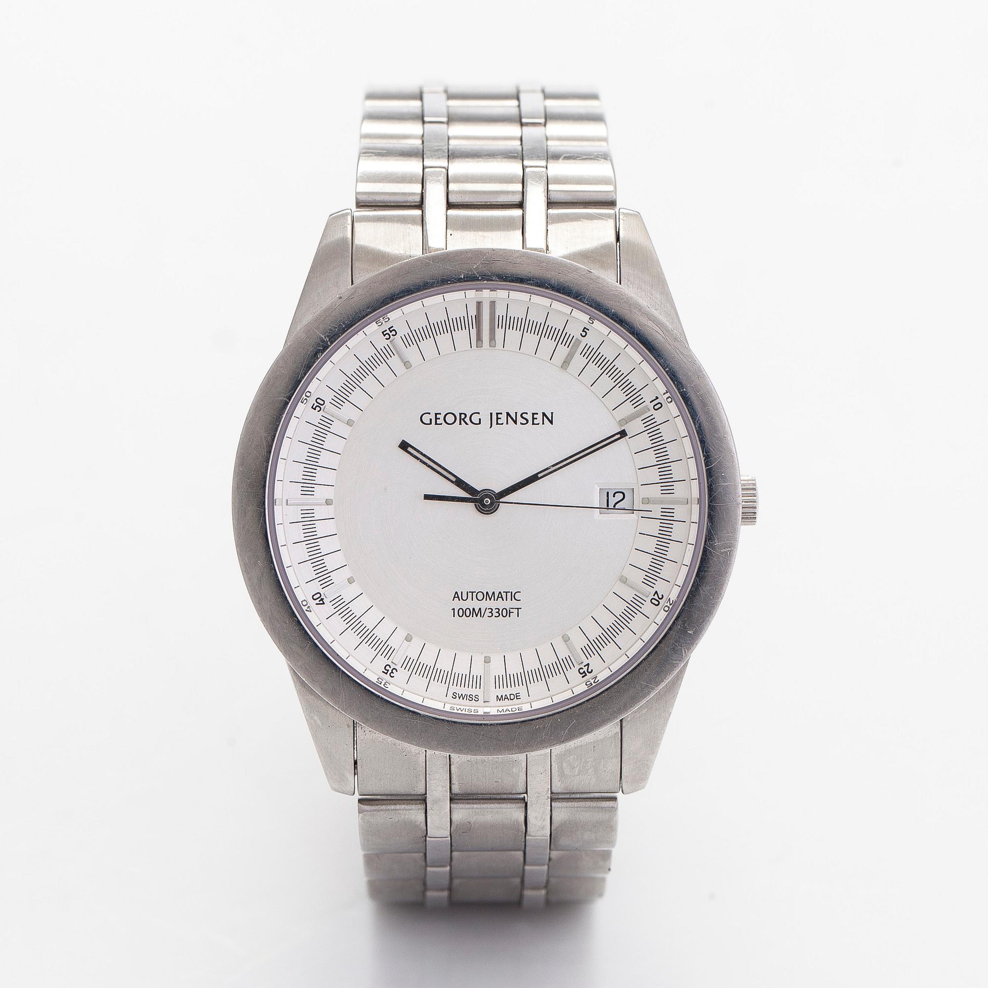 Georg Jensen, Vice, design Barth Nussbaumer, armbandsur, 40 mm.