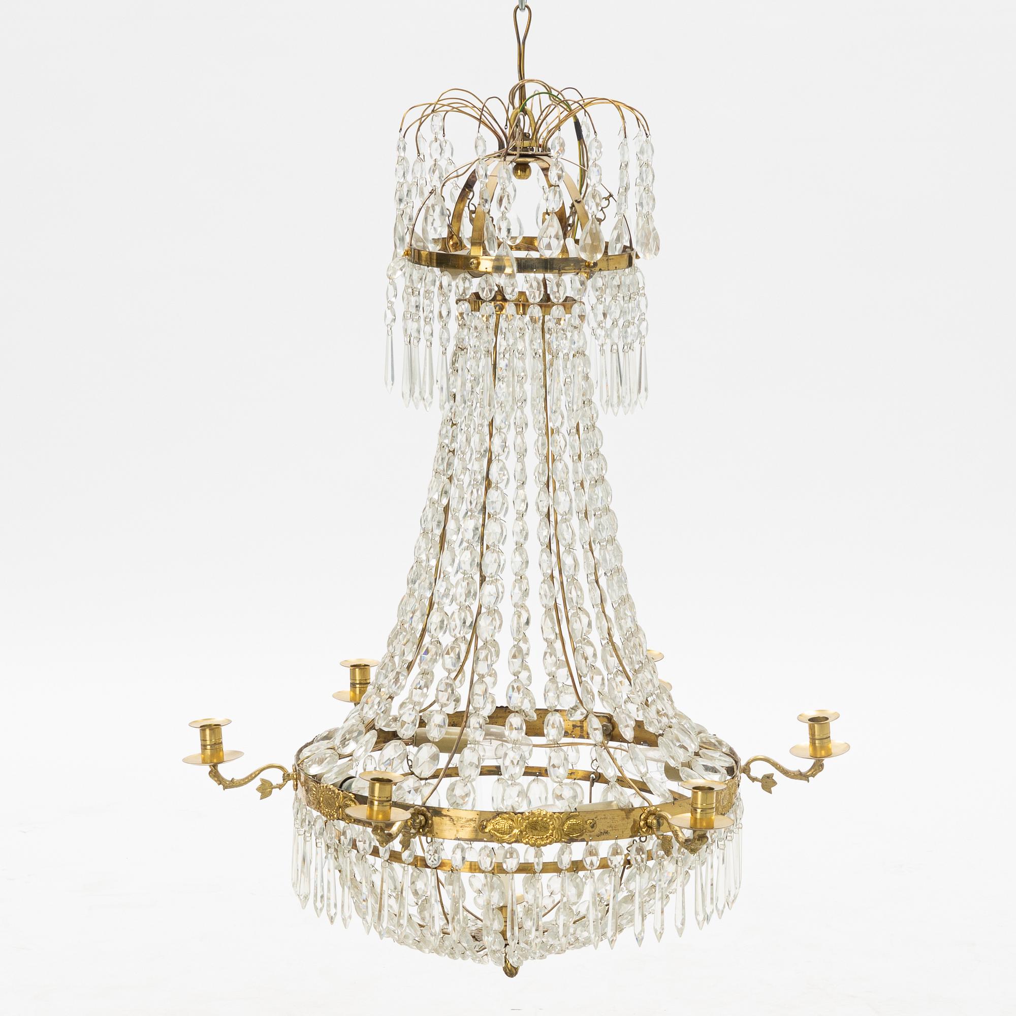 Ljuskrona, empire, 1800-tal.