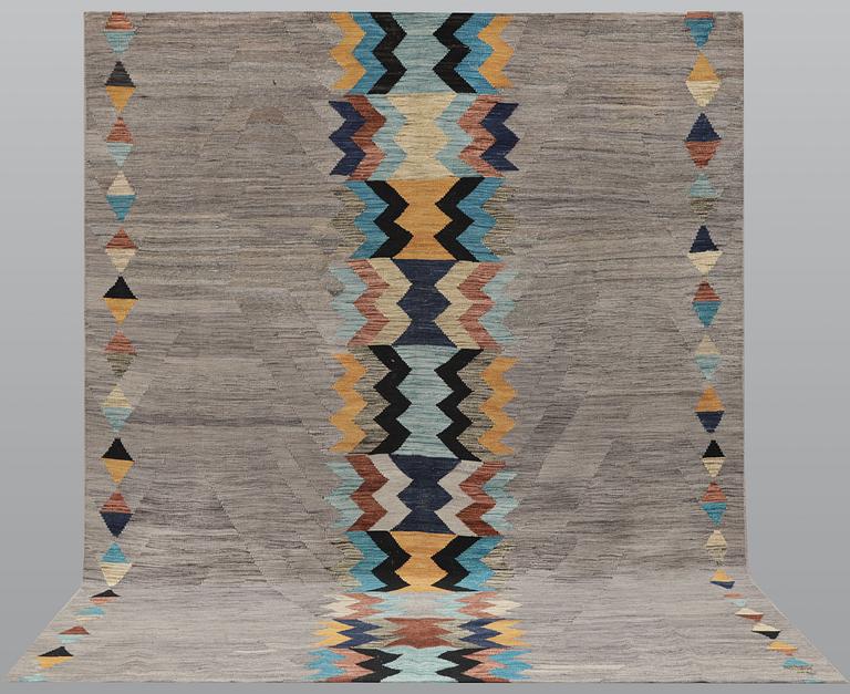 Rug, Kilim, modern design, approx. 298 x 243 cm.