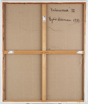 Björn Wessman, oil on canvas, signed and dated 1990 on verso.