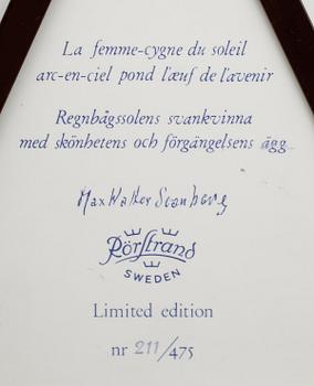 MAX WALTER SVANBERG, väggplatta, porslin, Rörstrand.