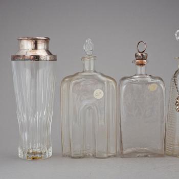 PARTI GLAS, 6 delar, delvis i silver, bland annat Hampton Utilities, Birmingham, 1969.