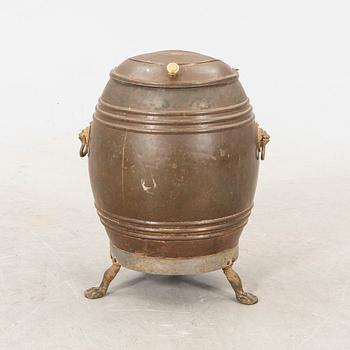 A Swedish copper water barrel around 1900 marked K Andersson Norrtelje.