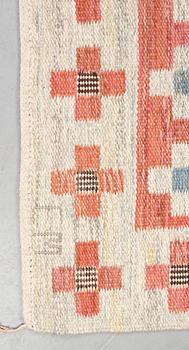 Edna Martin, a carpet, "Vårmattan", flat weave, ca 244 x 189 cm, signed SH EM.