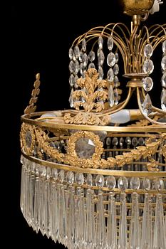 An early 1900s Empire style chandelier.