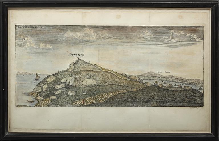 GEORG BIURMAN, etsning sign o dat 1748.