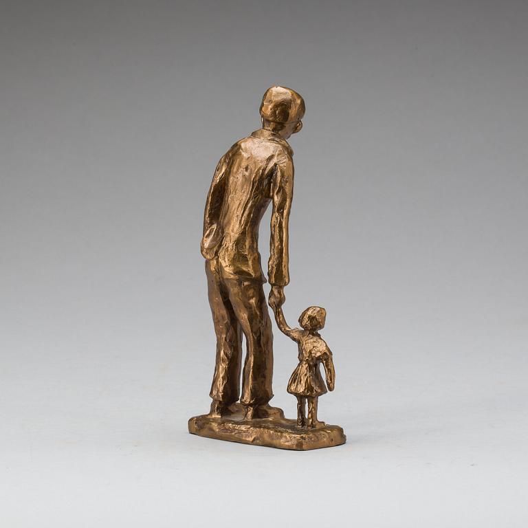 SKULPTUR, brons, otydligt signerad L Lorentz?.