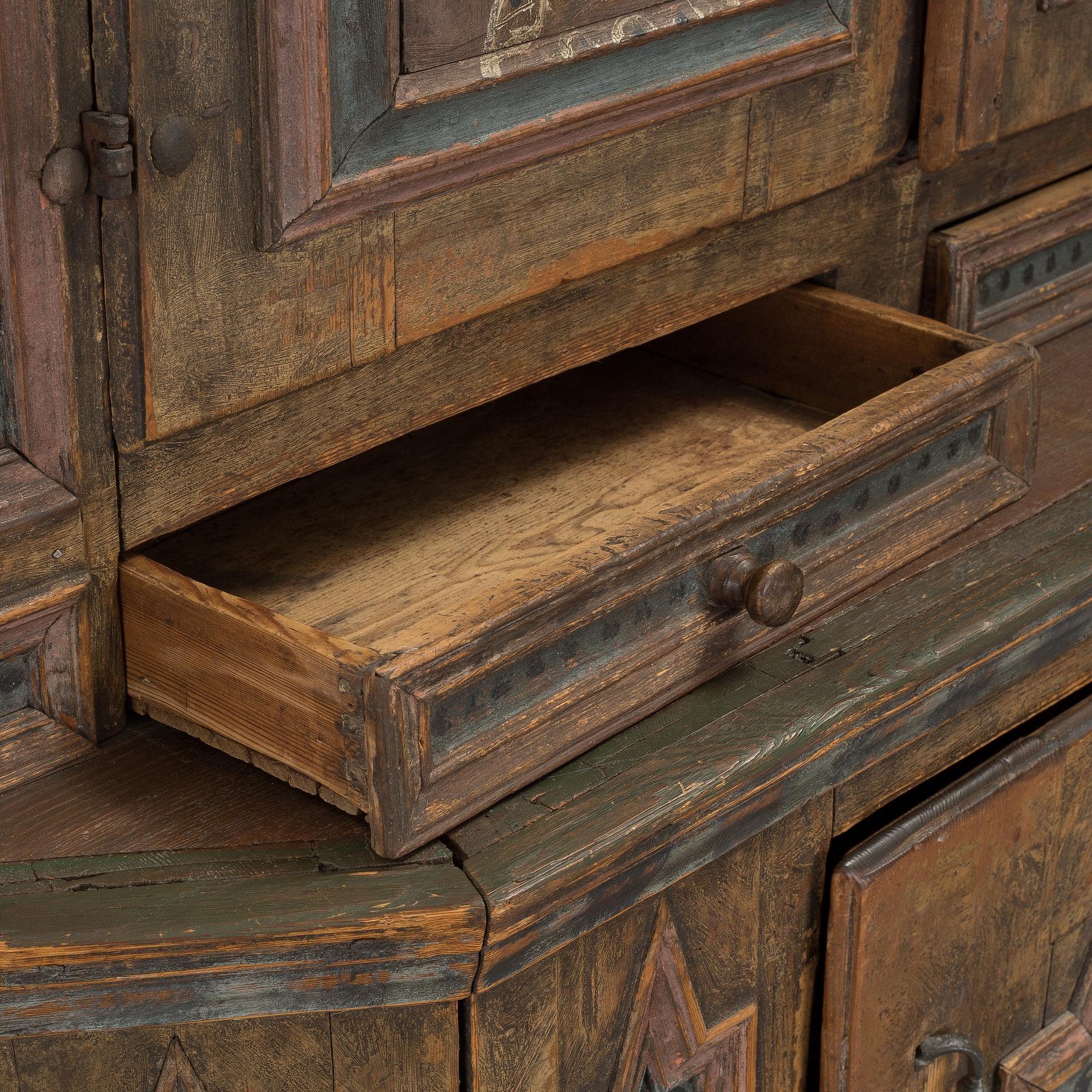A Swedish cabinet. Second half of the 18th century.