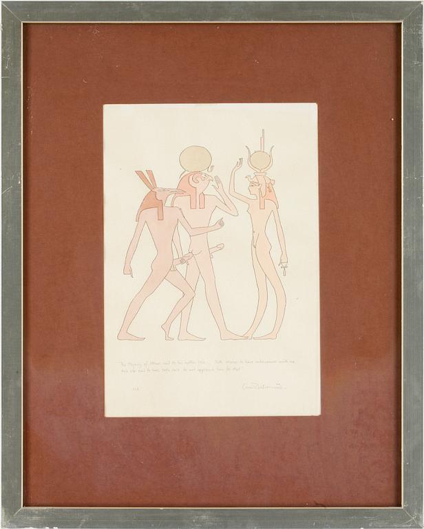 OSCAR REUTERSVÄRD, akvareller 2 st. Sign.