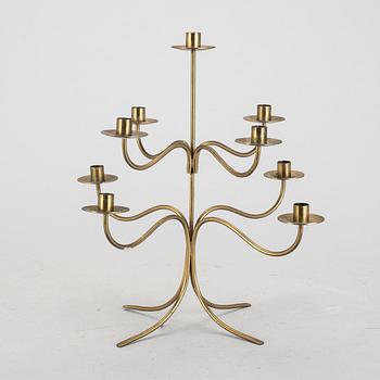 KANDELABER, mässing, modell 2454, Josef Frank för Firma Svenskt Tenn, 1900-tal.