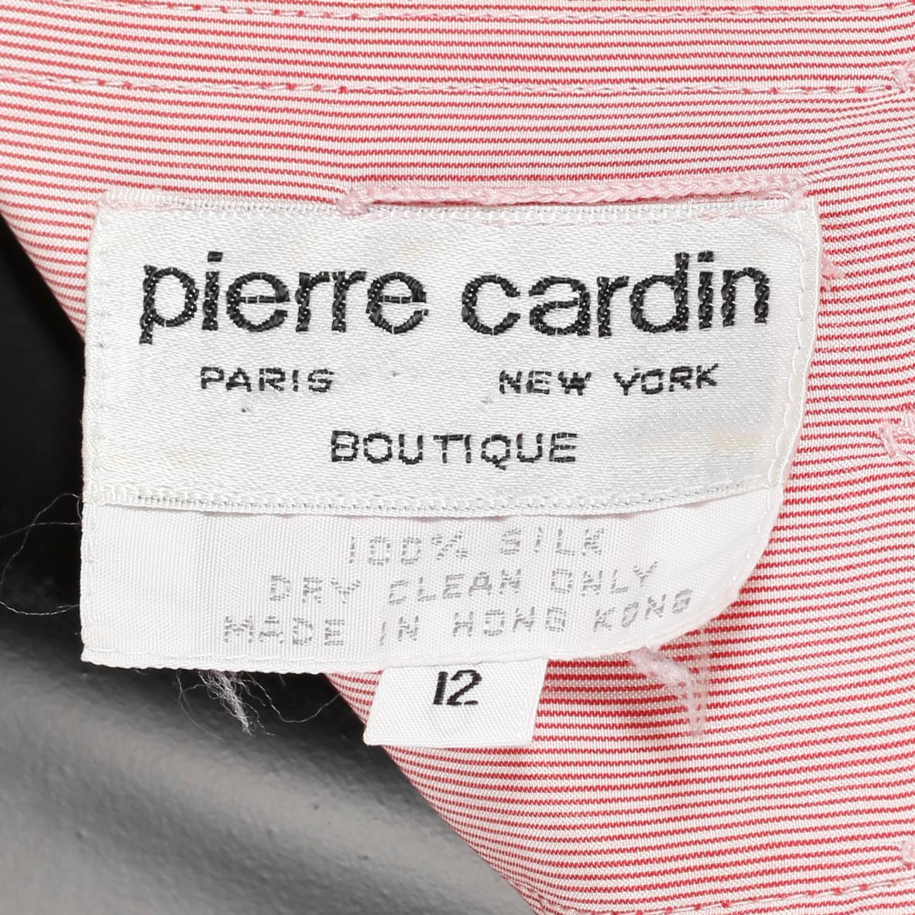 PIERRE CARDIN, a silk dress.