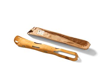 117. Charles & Ray Eames, a molded plywood leg splint model "S2-1790" with original packaging, Evans Products, USA, 1940s.