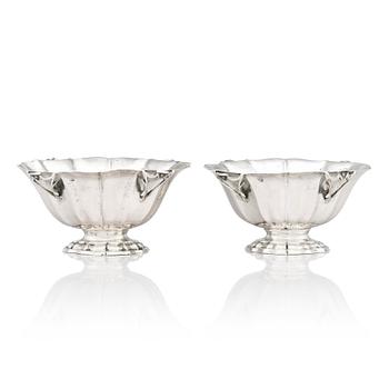 A pair of Italian Silver Sugar Bowls, Venice, mid 18th century.