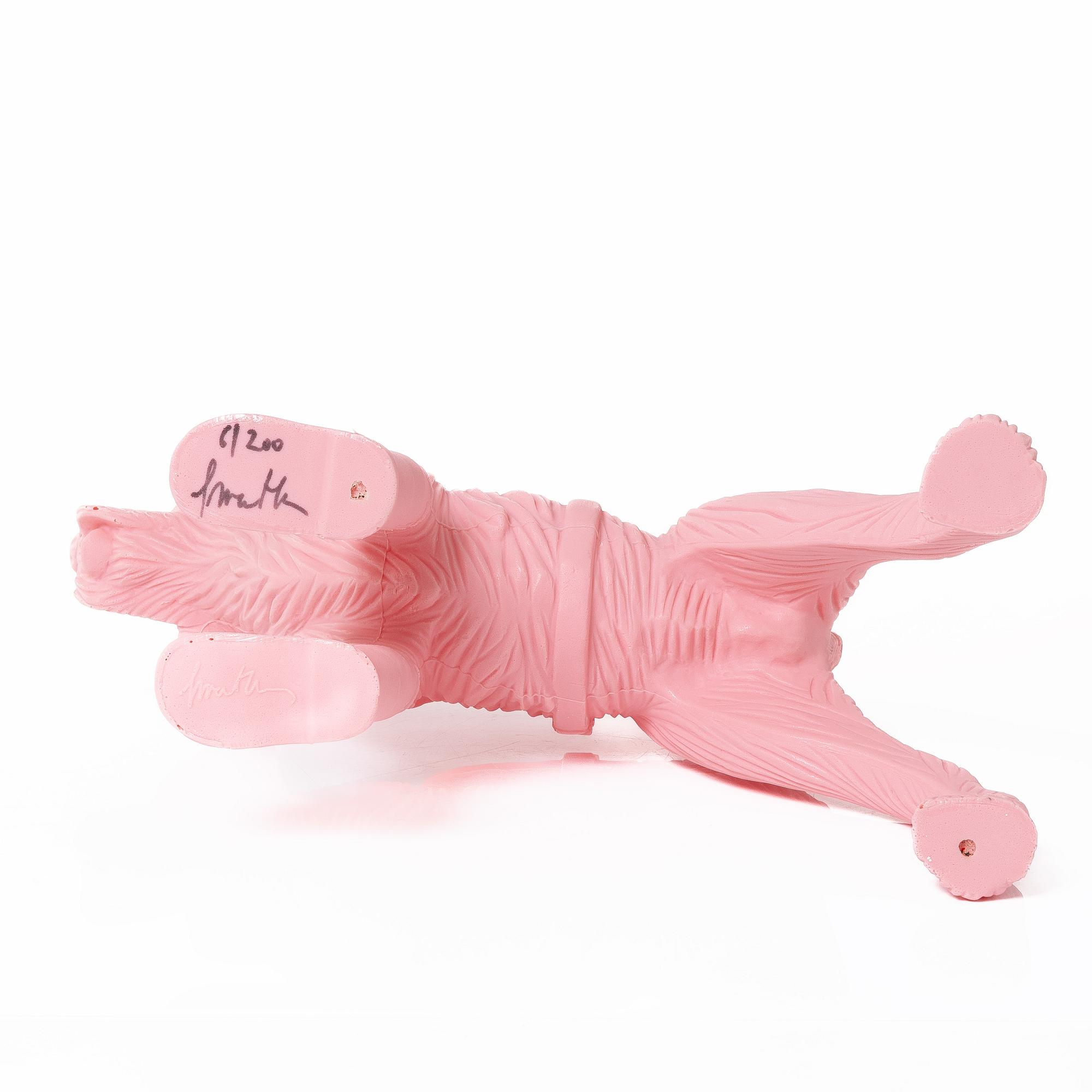 William Sweetlove, "Cloned Schnauzer with water bottle". (Pink).