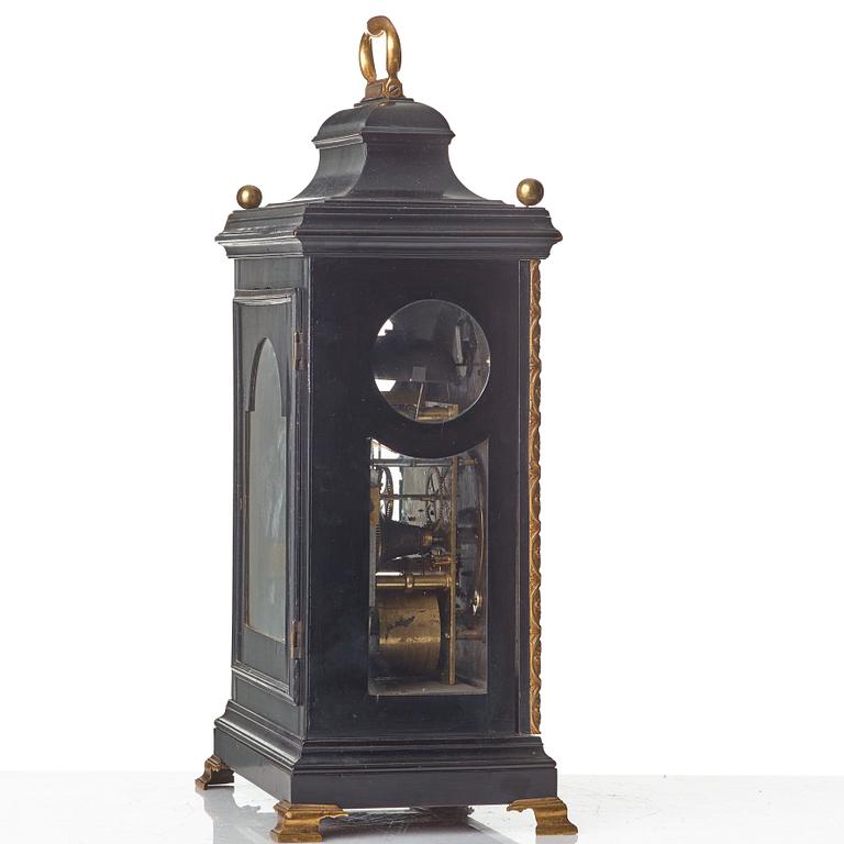 An English mid 18th century bracket clock by John Richard, London.