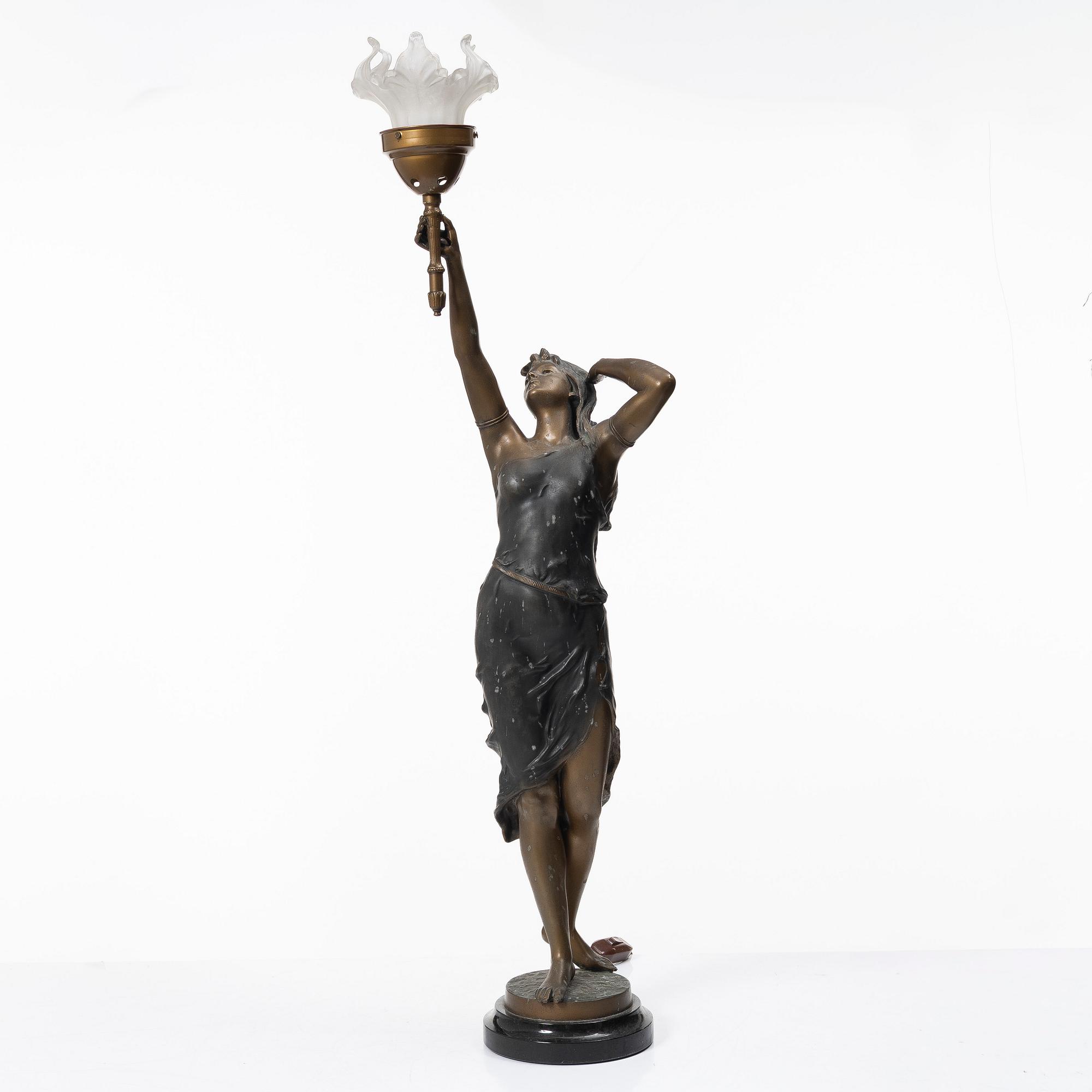Table lamp, early 20th century.