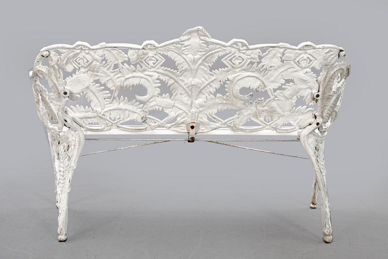 A painted metal garden sofa second half of the 20th century.