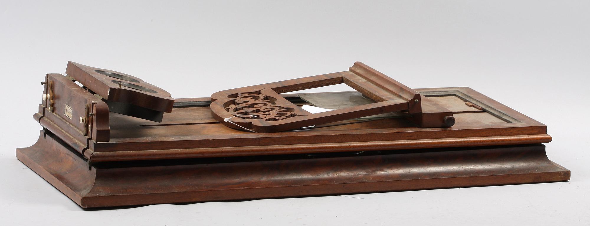 GRAPHOSCOPE, trä, 1800-talets andra hälft.
