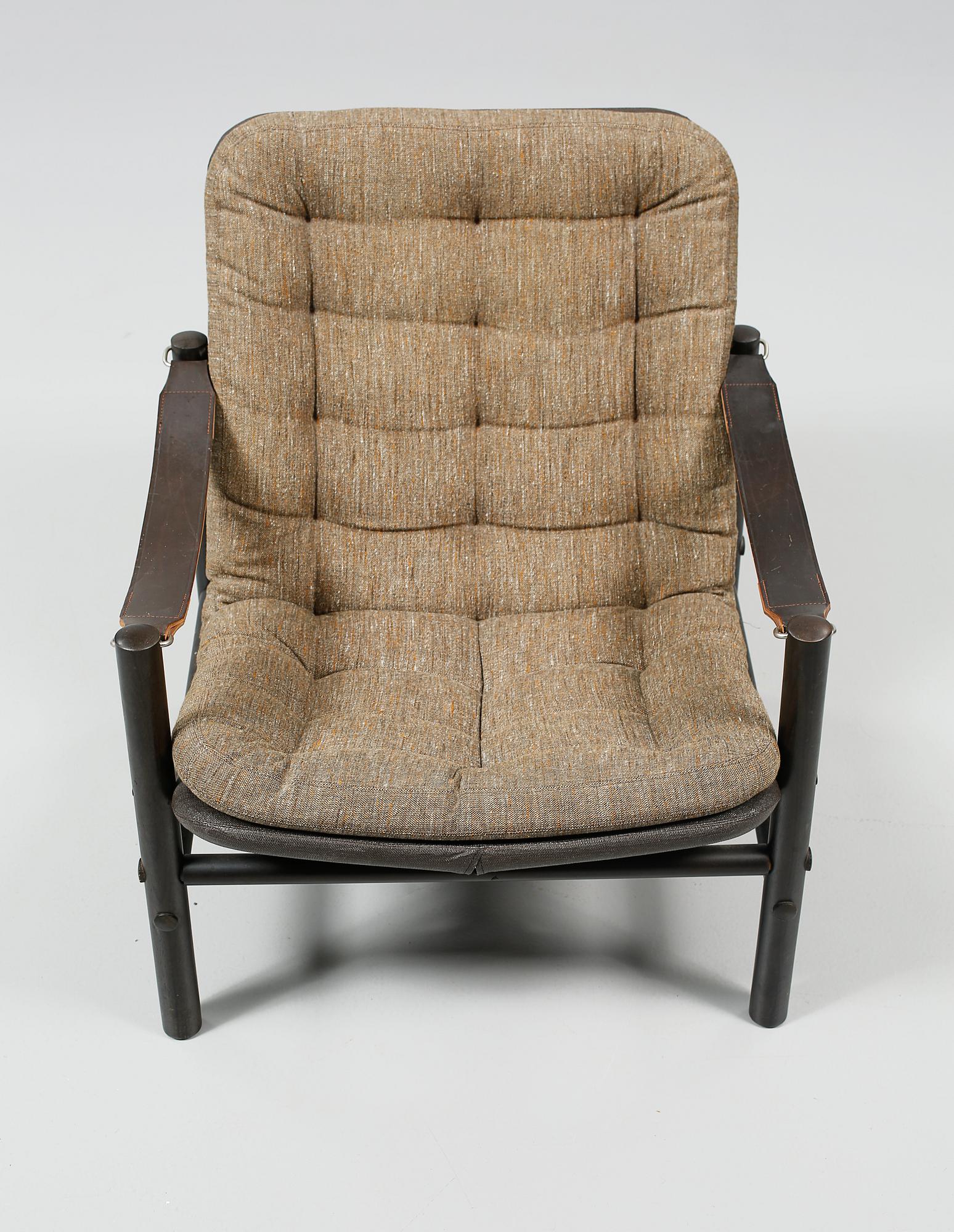 FÅTÖLJ, "Junker låg", Bror Boije, DUX. Formgiven 1968-69.