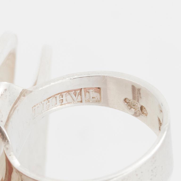 THERESIA HVORSLEV, a silver ring from Lidköping, 1974.