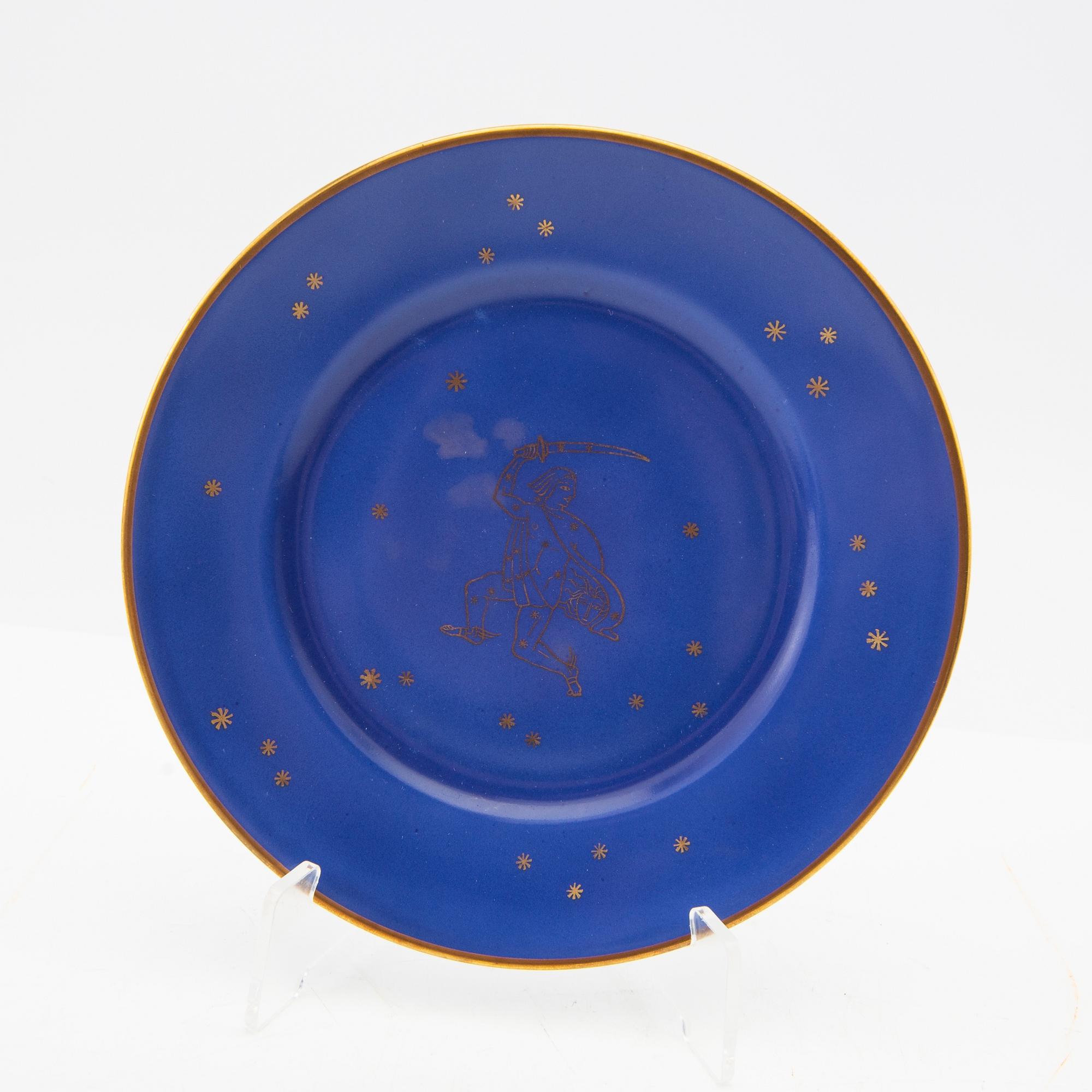 Edward Hald, coffee service 26 pcs Karlskrona early 20th century porcelain.