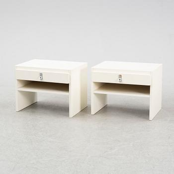 A pair of bedside tables, 'Avanti', Dux, second half of the 20th Century.